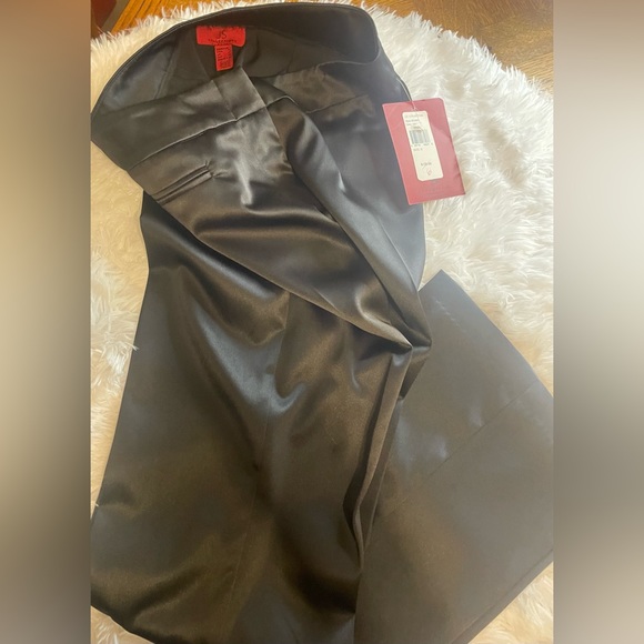 JS Collection Black satin pants size 6 NWT - Picture 8 of 12